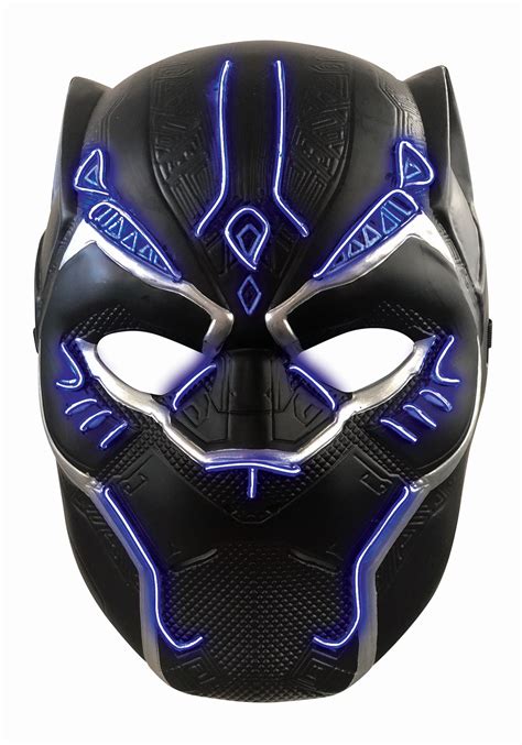 black panther light up mask